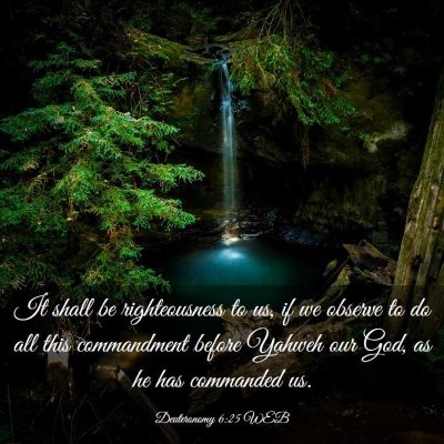 Picture 03 - Deuteronomy 6:25 WEB - It shall be righteousness to us, if we observe to - Bible Verse Picture