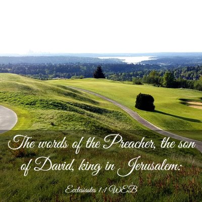 Picture 03 - Ecclesiastes 1:1 WEB - The words of the Preacher, the son of David, king - Bible Verse Picture