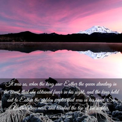 Picture 03 - Esther 5:2 WEB - It was so, when the king saw Esther the queen - Bible Verse Picture