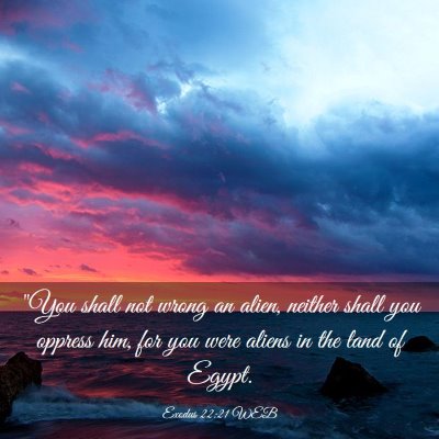 Picture 03 - Exodus 22:21 WEB - 