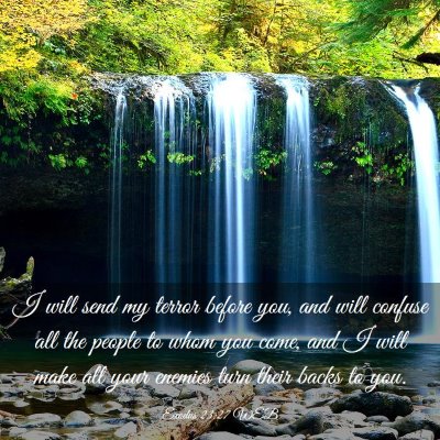 Picture 03 - Exodus 23:27 WEB - I will send my terror before you, and will - Bible Verse Picture