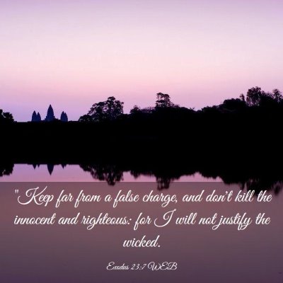 Picture 03 - Exodus 23:7 WEB - 