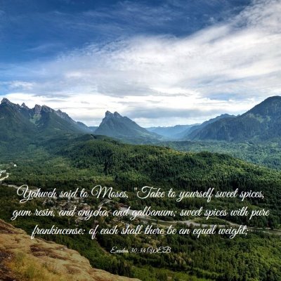 Picture 03 - Exodus 30:34 WEB - Yahweh said to Moses, 