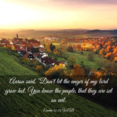 Picture 03 - Exodus 32:22 WEB - Aaron said, 