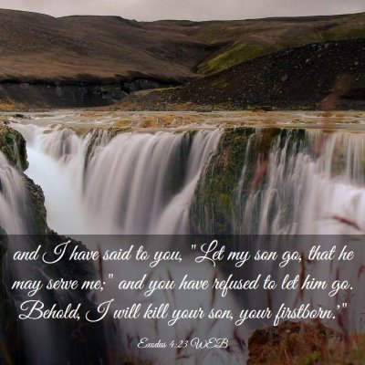Picture 03 - Exodus 4:23 WEB - and I have said to you, 