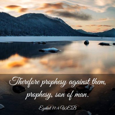 Picture 03 - Ezekiel 11:4 WEB - Therefore prophesy against them, prophesy, son of - Bible Verse Picture