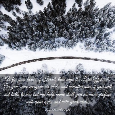 Picture 03 - Ezekiel 20:39 WEB - As for you, house of Israel, thus says the Lord - Bible Verse Picture