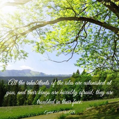 Picture 03 - Ezekiel 27:35 WEB - All the inhabitants of the isles are astonished - Bible Verse Picture