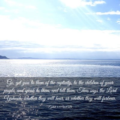 Picture 03 - Ezekiel 3:11 WEB - Go, get you to them of the captivity, to the - Bible Verse Picture
