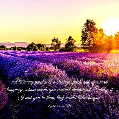 Picture 03 - Ezekiel 3:6 WEB - not to many peoples of a strange speech and of a - Bible Verse Picture