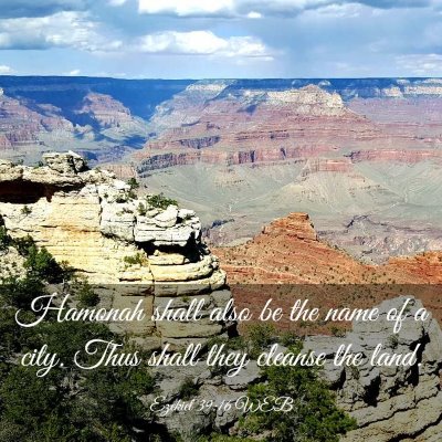 Picture 03 - Ezekiel 39:16 WEB - Hamonah shall also be the name of a city. Thus - Bible Verse Picture
