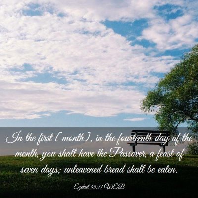 Picture 03 - Ezekiel 45:21 WEB - In the first [month], in the fourteenth day of - Bible Verse Picture