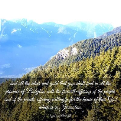 Picture 03 - Ezra 7:16 WEB - and all the silver and gold that you shall find - Bible Verse Picture