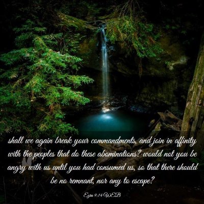 Picture 03 - Ezra 9:14 WEB - shall we again break your commandments, and join - Bible Verse Picture
