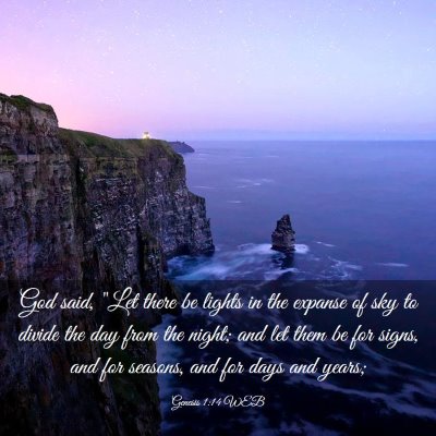 Picture 03 - Genesis 1:14 WEB - God said, 