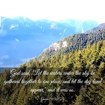 Picture 03 - Genesis 1:9 WEB - God said, 