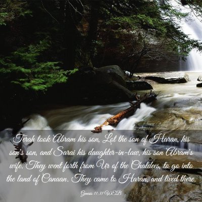 Picture 03 - Genesis 11:31 WEB - Terah took Abram his son, Lot the son of Haran, - Bible Verse Picture