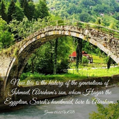 Picture 03 - Genesis 25:12 WEB - Now this is the history of the generations of - Bible Verse Picture