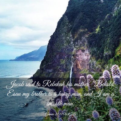 Picture 03 - Genesis 27:11 WEB - Jacob said to Rebekah his mother, 