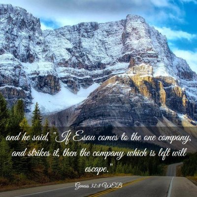 Picture 03 - Genesis 32:8 WEB - and he said, 