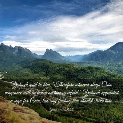 Picture 03 - Genesis 4:15 WEB - Yahweh said to him, 