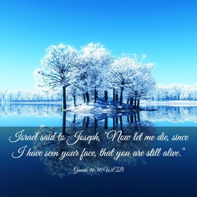 Picture 03 - Genesis 46:30 WEB - Israel said to Joseph, 