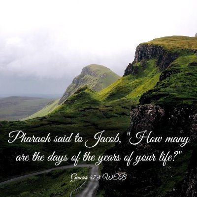 Picture 03 - Genesis 47:8 WEB - Pharaoh said to Jacob, 
