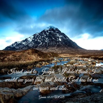 Picture 03 - Genesis 48:11 WEB - Israel said to Joseph, 