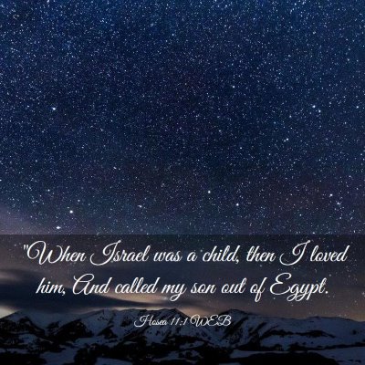 Picture 03 - Hosea 11:1 WEB - 