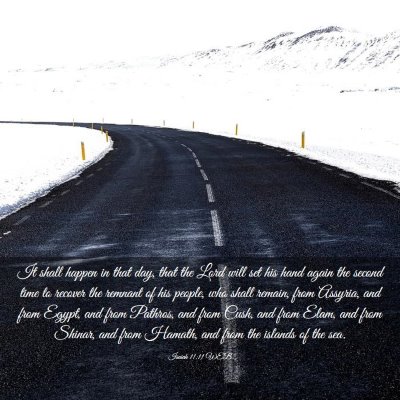 Picture 03 - Isaiah 11:11 WEB - It shall happen in that day, that the Lord will - Bible Verse Picture