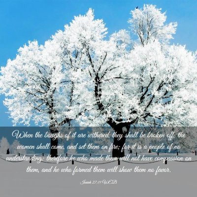 Picture 03 - Isaiah 27:11 WEB - When the boughs of it are withered, they shall be - Bible Verse Picture