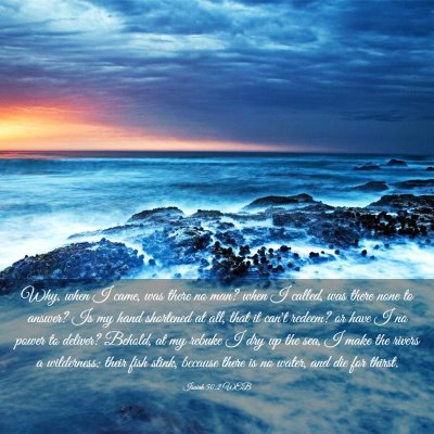 Picture 03 - Isaiah 50:2 WEB - Why, when I came, was there no man? when I - Bible Verse Picture