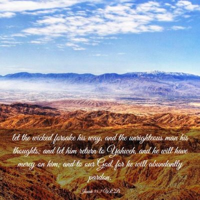 Picture 03 - Isaiah 55:7 WEB - let the wicked forsake his way, and the - Bible Verse Picture