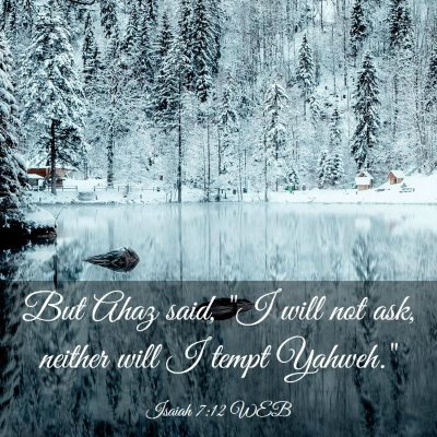 Picture 03 - Isaiah 7:12 WEB - But Ahaz said, 