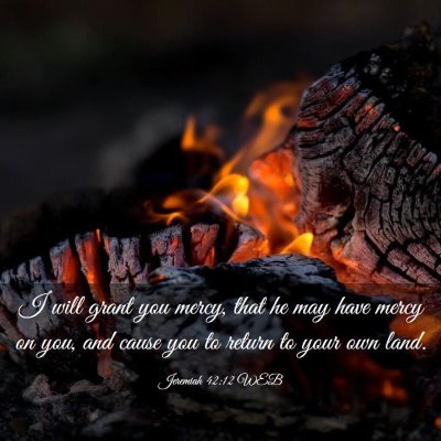 Picture 03 - Jeremiah 42:12 WEB - I will grant you mercy, that he may have mercy on - Bible Verse Picture