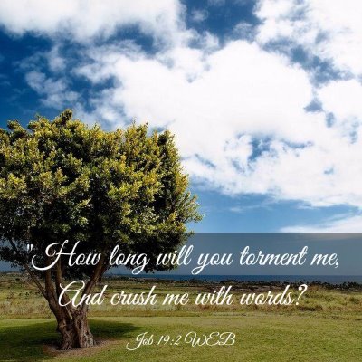 Picture 03 - Job 19:2 WEB - 