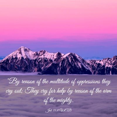 Picture 03 - Job 35:9 WEB - 