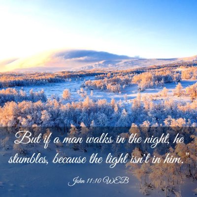Picture 03 - John 11:10 WEB - But if a man walks in the night, he stumbles, - Bible Verse Picture