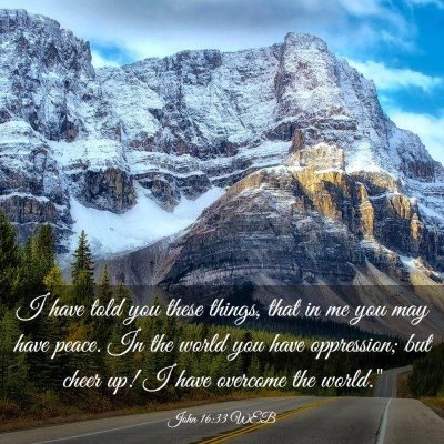 Picture 03 - John 16:33 WEB - I have told you these things, that in me you may - Bible Verse Picture