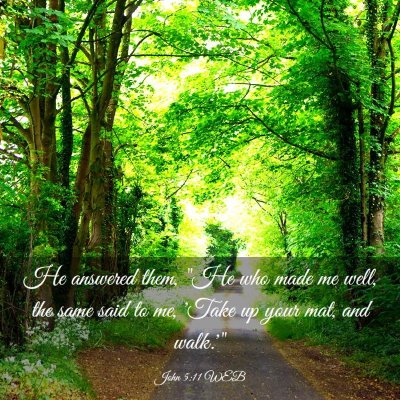 Picture 03 - John 5:11 WEB - He answered them, 