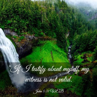 Picture 03 - John 5:31 WEB - 