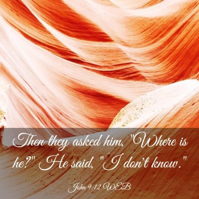 Picture 03 - John 9:12 WEB - Then they asked him, 