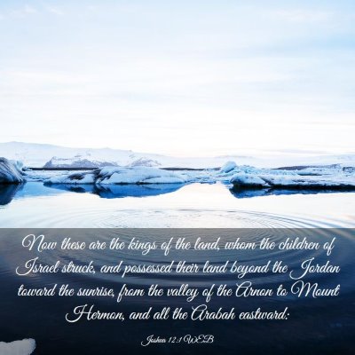 Picture 03 - Joshua 12:1 WEB - Now these are the kings of the land, whom the - Bible Verse Picture
