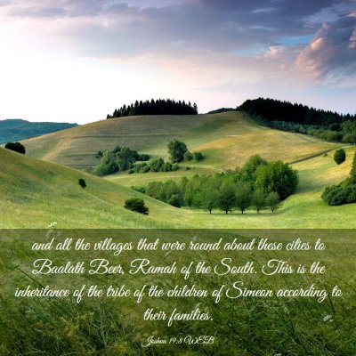 Picture 03 - Joshua 19:8 WEB - and all the villages that were round about these - Bible Verse Picture