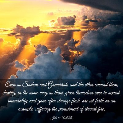Picture 03 - Jude 1:7 WEB - Even as Sodom and Gomorrah, and the cities around - Bible Verse Picture