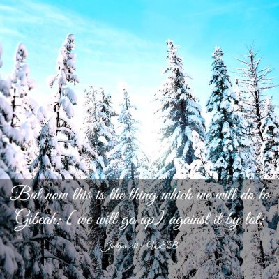 Picture 03 - Judges 20:9 WEB - But now this is the thing which we will do to - Bible Verse Picture