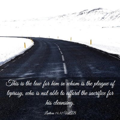 Picture 03 - Leviticus 14:32 WEB - This is the law for him in whom is the plague of - Bible Verse Picture