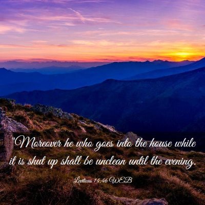 Picture 03 - Leviticus 14:46 WEB - 