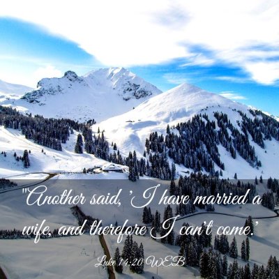 Picture 03 - Luke 14:20 WEB - 