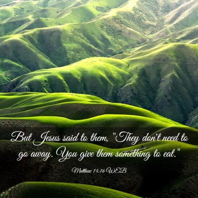 Picture 03 - Matthew 14:16 WEB - But Jesus said to them, 